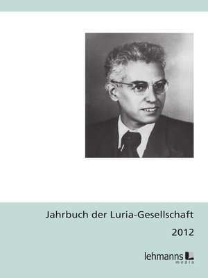 cover image of Jahrbuch der Luria-Gesellschaft 2012